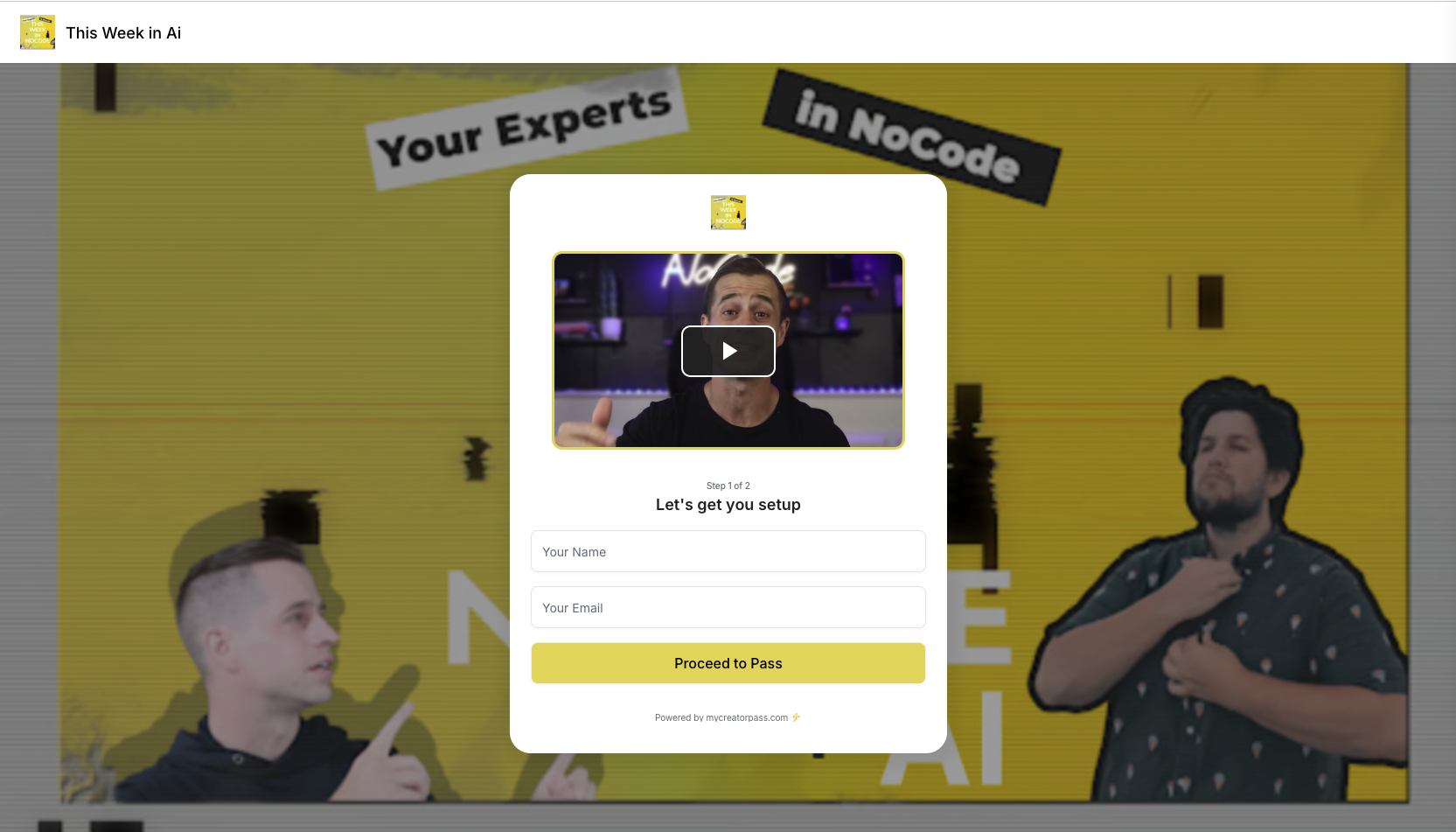 Introducing the Insider Pass for This Week in AI + No Code
