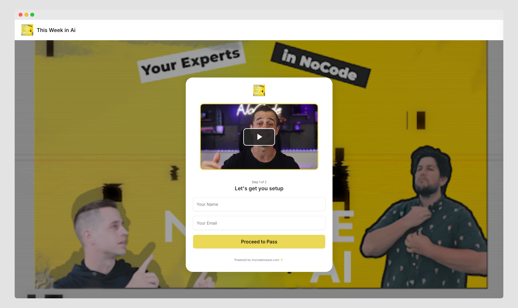 Insider Pass Share Page